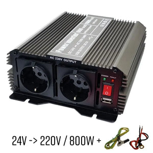 Menič napätia z 24V na 220V 800W