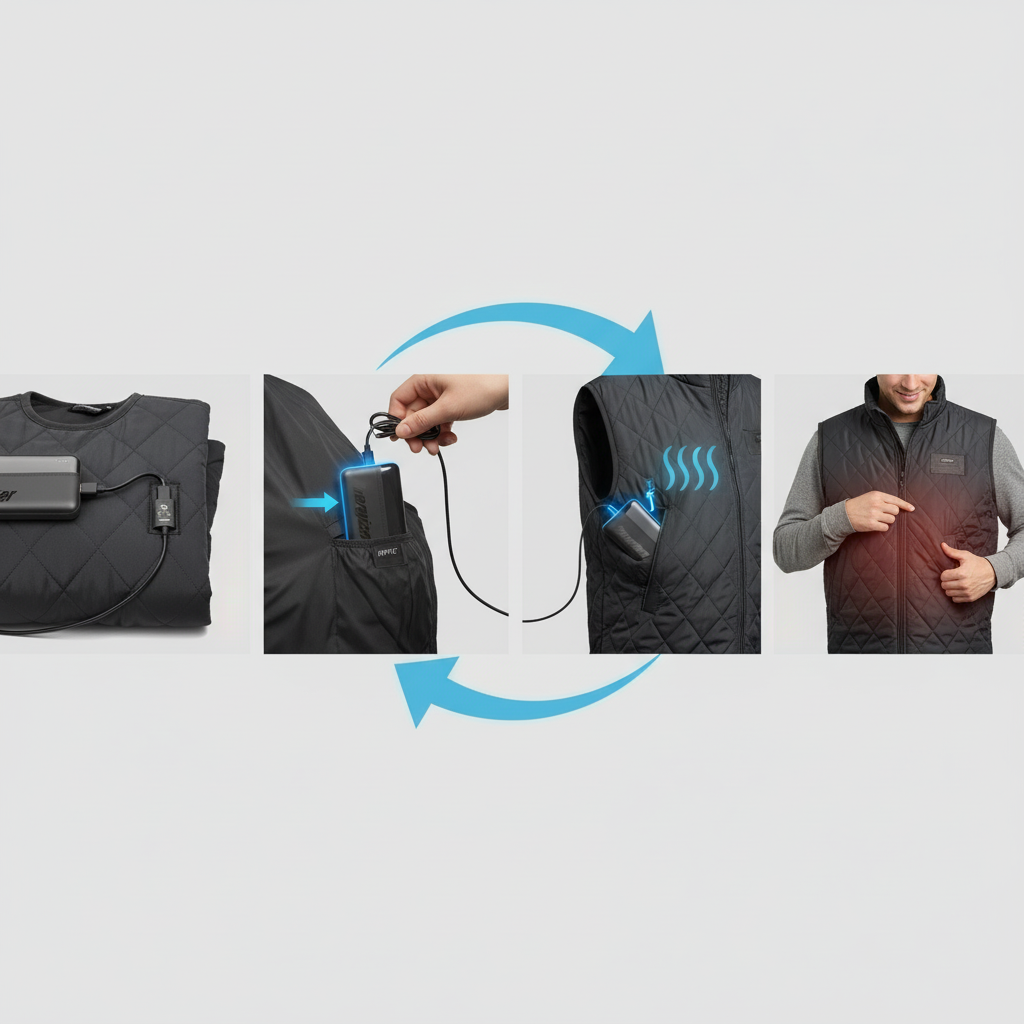 Powerbanka s rýchlonabíjaním pre vyhrievacie vesty