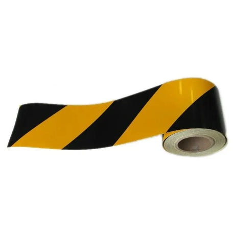 Reflexná páska 14 cm žlto čierna ľavá