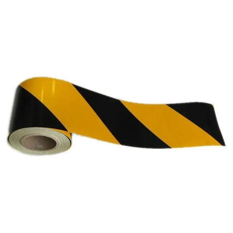 Reflexná páska 14 cm žlto čierna pravá
