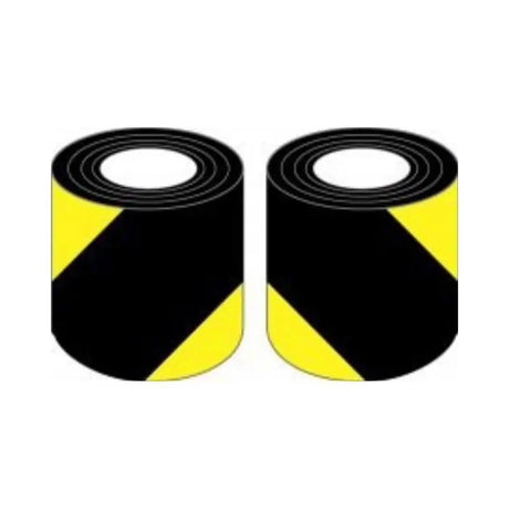 Reflexná páska 5 cm žlto čierna pravá