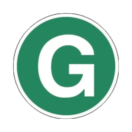 Reflexná samolepka zelená malá G