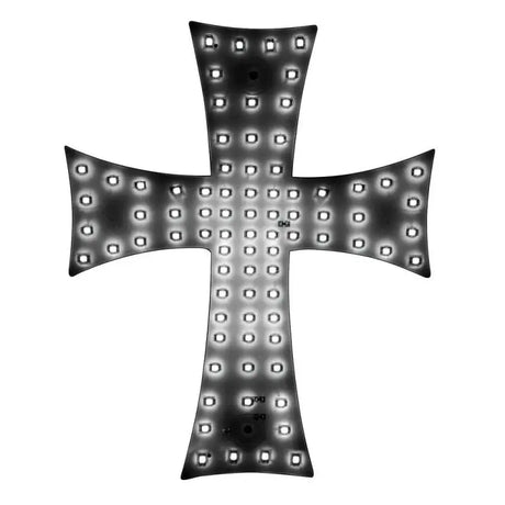 Svietiaci kríž biely